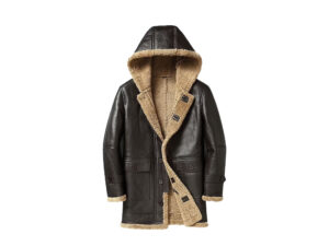 Men's Handmade Brown B3 Bomber Shearling Leather Jacket