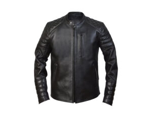 Men's Handmade Black Cafe Racer Biker Leather Jacket