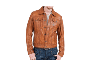 Men's Handmade Vintage Brown Leather Jacket