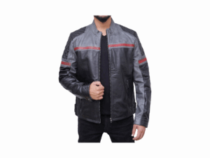 Men's Handmade Black Biker Leather Jacket