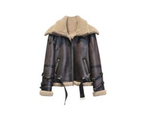 Women's B3 Bomber Pilot RAF Aviator Leather Jacket For Women Styles Jacket, Handmade Fur Shearling Leather Jacket.
