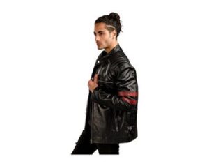 Men's Cafe Racer Black Motorcycle  Leather Jacket, Handmade Biker Vintage Distressed Rider  Jacket, Gift for Him [Surprise Gift Included]