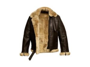 Men's Handmade Brown B3 RAF Aviator Leather Jacket