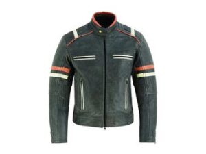 Men's Vintage Black Biker Leather Jacket