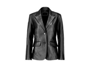 Women's Handmade Black Lambskin Leather Blazer