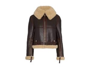 Women's Handmade B3 Bomber Aviator Shearling Leather Jacket