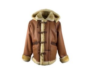 Men's Bomber Faux Fur Lambskin Soft Real Leather Coat, Handmade Brown Casual Wear Genuine Leather Coat.100% Genuine Jacket, Gift For Him.