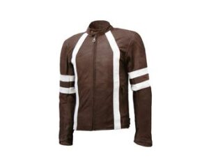 Men's Retro 3 Cafe Racer Biker Jacket, Handmade Brown Vintage Retro 3 Cafe Racer Motorcycle Distressed Real Leather Jacket, Gift for Him