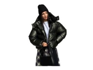 Women's Handmade Puffer Down Feather Hooded Jacket