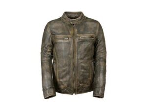 Men's Handmade Brown Distressed Biker Leather Jacket