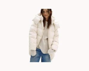 Women's Puffer Down Feathers Jacket With Hood Flight Jacket, Light Weight Down Feathers Jacket With Different Colors. Genuine Down Feathers.