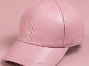 Blush Royale Leather Cap — premium and fashionable