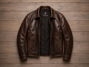 Men’s Classic Distressed Cow Leather Jacket