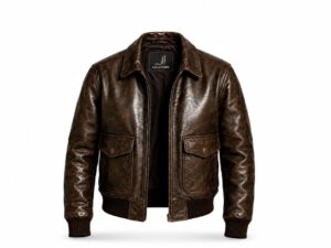 Classic Wax Finish Cow Leather Bamber Jacket - Premium Quality