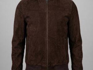 Apex Cow Nubuck Leather Bomber Jacket