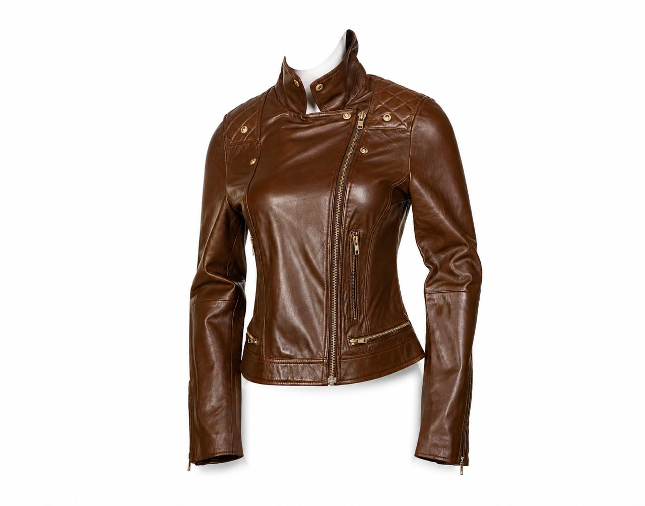 Ravenna Brown – Women’s Sheep Leather jacket