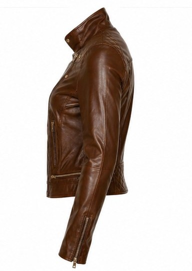 Ravenna Brown – Women’s Sheep Leather jacket - Image 5