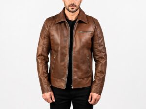 Men’s Classic Brown Sheep Leather Jacket
